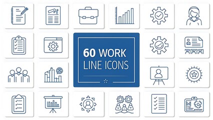 Web vector icons set for business and social media design