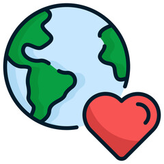 World Health Day Icons - Filled Outline