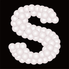 bubble or balloon shape forms the font.