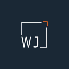 initial monogram logo for Creative with square style design.