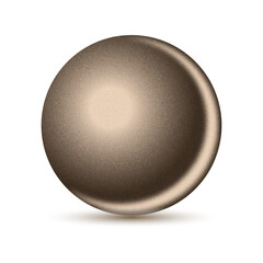 Glass chocolate ball with shadow