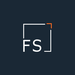 initial monogram logo for Creative with square style design.