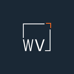 initial monogram logo for Creative with square style design.