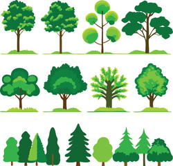 Fototapeta premium “Tree Silhouettes: Nature’s Shadows in Minimalist Beauty”