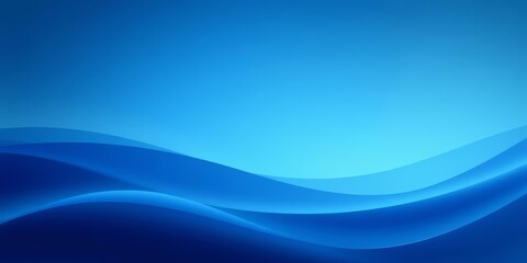 Fototapeta premium Serene blue gradient backdrop with subtle, flowing curves, water, tone