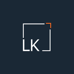 initial monogram logo for Creative with square style design.