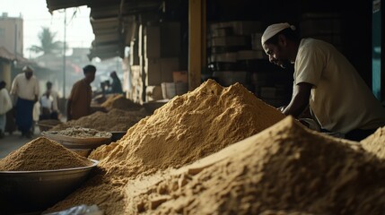 An elderly man deeply engrossed in a newspaper on a bustling street, capturing a moment of focused introspection amidst urban chaos.