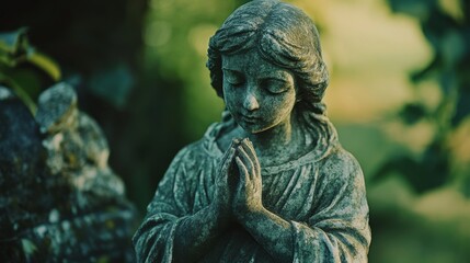 A woman sits amidst a tranquil field of wild daisies, facing the expansive horizon under an overcast sky, capturing solitude and reflection.