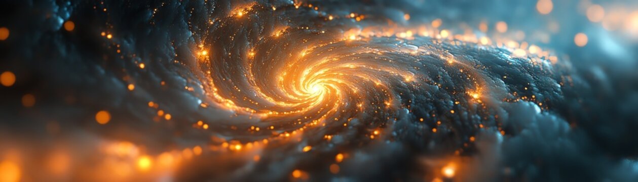 Timespace distortion visualized through abstract spirals