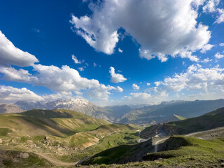Hakkari Cityscape with Majestic Sumbul Mountain in the Distance