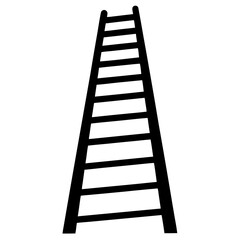 ladder silhouette vector isolated on white background