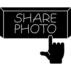 Obraz premium Share Photo Icon
