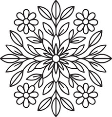 Elegant Mandala Design – vector, illustration