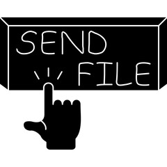 Obraz premium Send File Icon