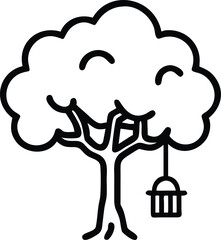 “Tree Silhouettes: Nature’s Shadows in Minimalist Beauty”