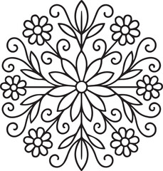 Circular Mandala Design – vector, illustration