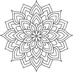 Spiritual Mandala Pattern – vector, illustration