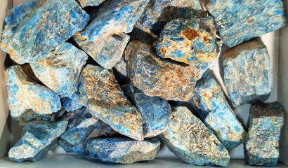 blue apatite mineral texture