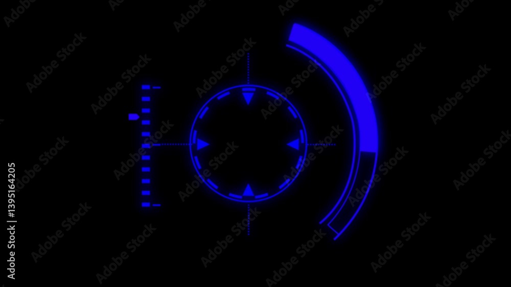 Poster abstract technology glowing hud frame background. computer interface hud motion texture. futuristic 
