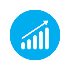 business graph button icon