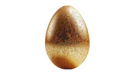 Golden egg concept easter celebration rich design element  isolated on transparent  background png