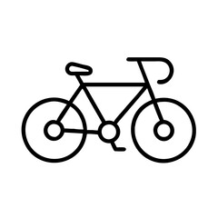 Fototapeta premium Bike bicycle cycle transportation vehicle riding equipment outline vector image