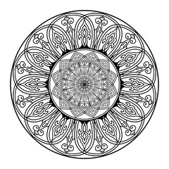 round ornamental round frame