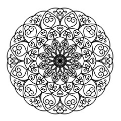 round ornamental round lace pattern
