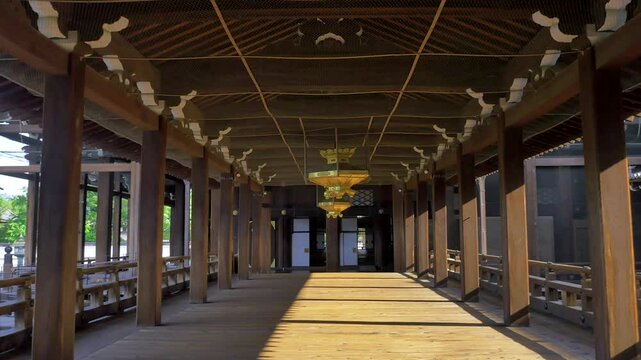 京都 東本願寺  回廊の風景