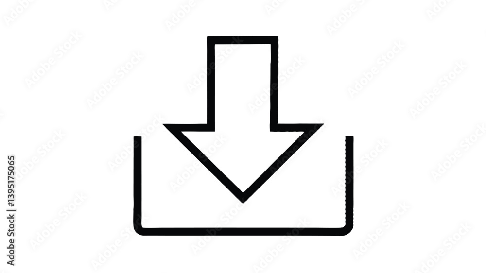 Poster minimalist upload and download arrow icons in button format, perfect for websites, dashboards, and c