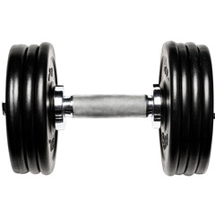 Naklejka premium Isolated Gym Dumbbells on transparent background