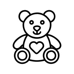 Cute teddy bear vector illustration for kids baby design and decoration element