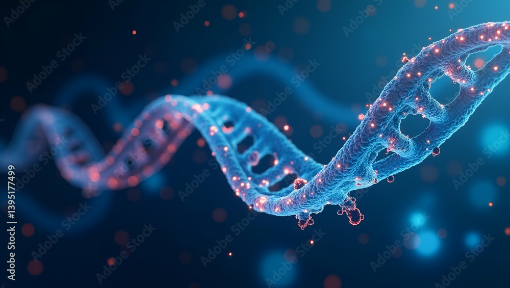 Poster modern abstract wallpaper background for exome sequencing: digital motifs with ample space for text 