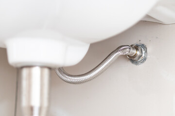 Close-up of Sink Plumbing Connection