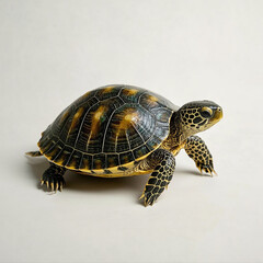 Obraz premium Colorful Turtle Isolated on White Background.