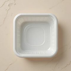 Empty Plastic Food Container