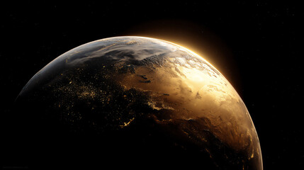Naklejka premium name: earth in dark splendor