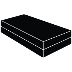 Mattress Vector Illustration – Comfortable Bed Foam and Sleep Furniture Design