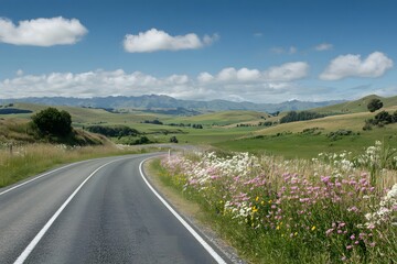 Fototapeta premium Majestic Mountains with Clear Sky