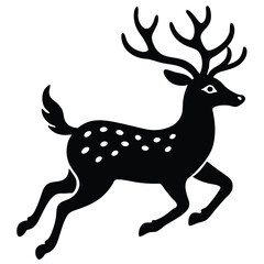 deer silhouette vector