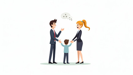 Flat Focused Diplomacy: Enhancing US Bilateral Relations and Multilateral Alliances for Innovative Policy Leadership in International Cooperation - A Cute Vector Illustration