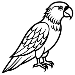 Minimalist kingfisher bird line art vector, elegant single-line drawing of a kingfisher bird, modern outline illustration, perfect for logos, tattoos, wildlife designs, nature-themed decor, branding, 