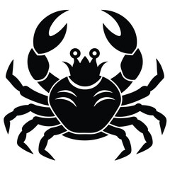 vector illustration of a crab