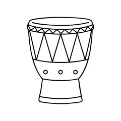 african drum icon, african drum vector illustration-simple illustration of african drum, perfect for african drum logos and icons
