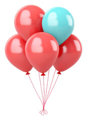 PNG Balloon party anniversary celebration.