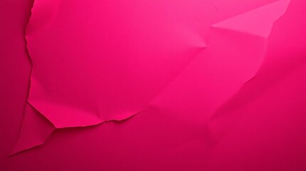 Textured Hot Pink Paper with Folds and Wrinkles - Abstract Background