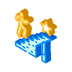 career aspirations interview job isometric icon vector illustration