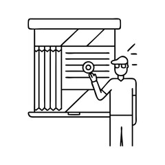 automated shades icon, automated shades vector illustration-simple illustration of automated shades, perfect for automated shades logos and icons
