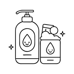 baby lotion icon, baby lotion vector illustration-simple illustration of baby lotion, perfect for baby lotion logos and icons