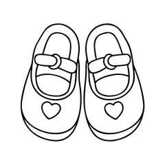 baby shoes icon, baby shoes vector illustration-simple illustration of baby shoes, perfect for baby shoes logos and icons